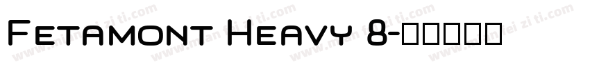 Fetamont Heavy 8字体转换